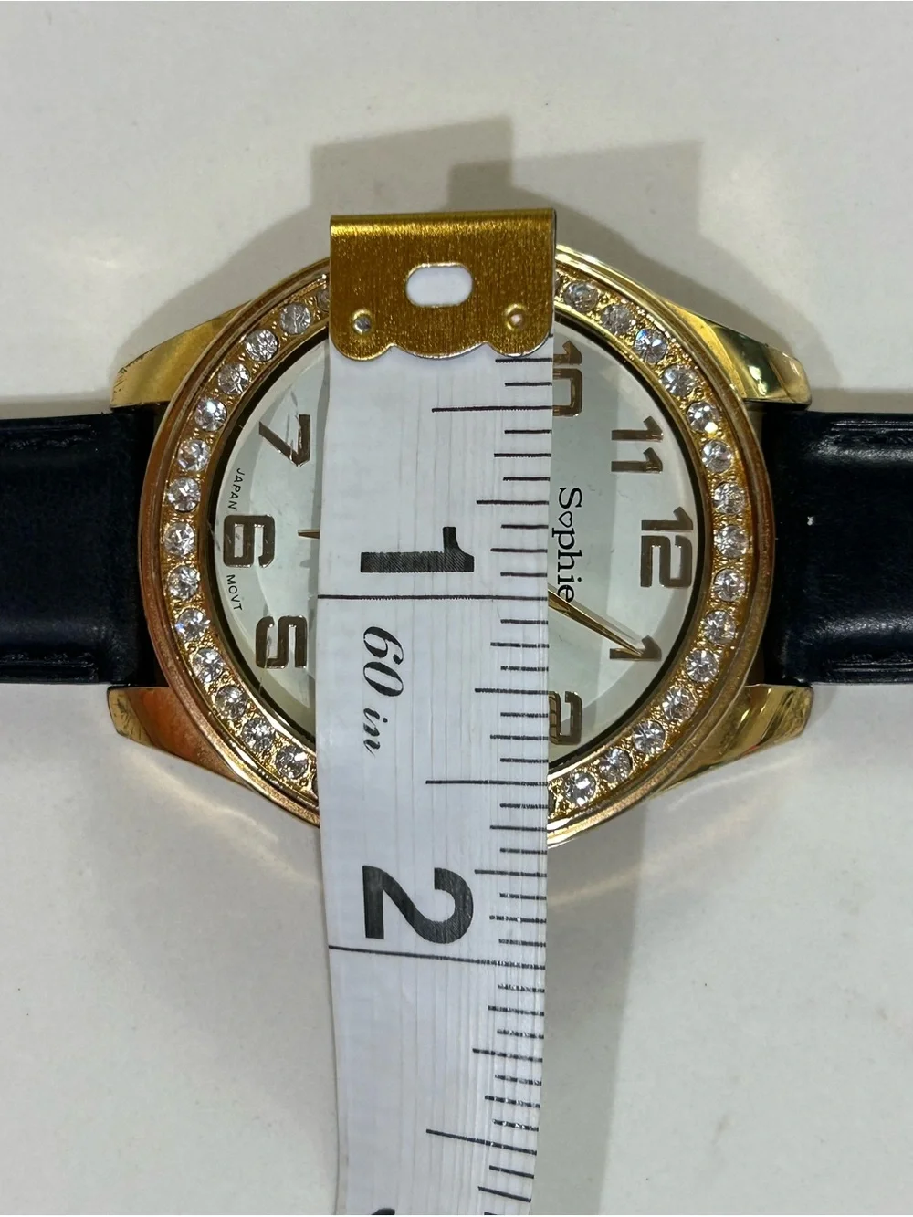 Sophie Women's Watch - Gold Tone, Crystal Bezel - NEW Battery & Band